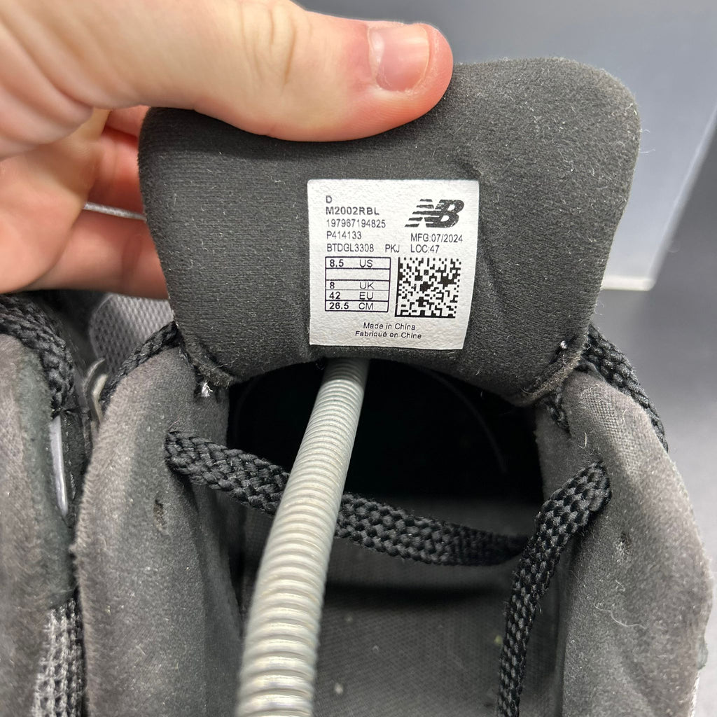 New Balance 2002R — Black/Grey (Used)