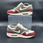 Nike Air Max 1 — Grey/Team Red/Sail (Used)