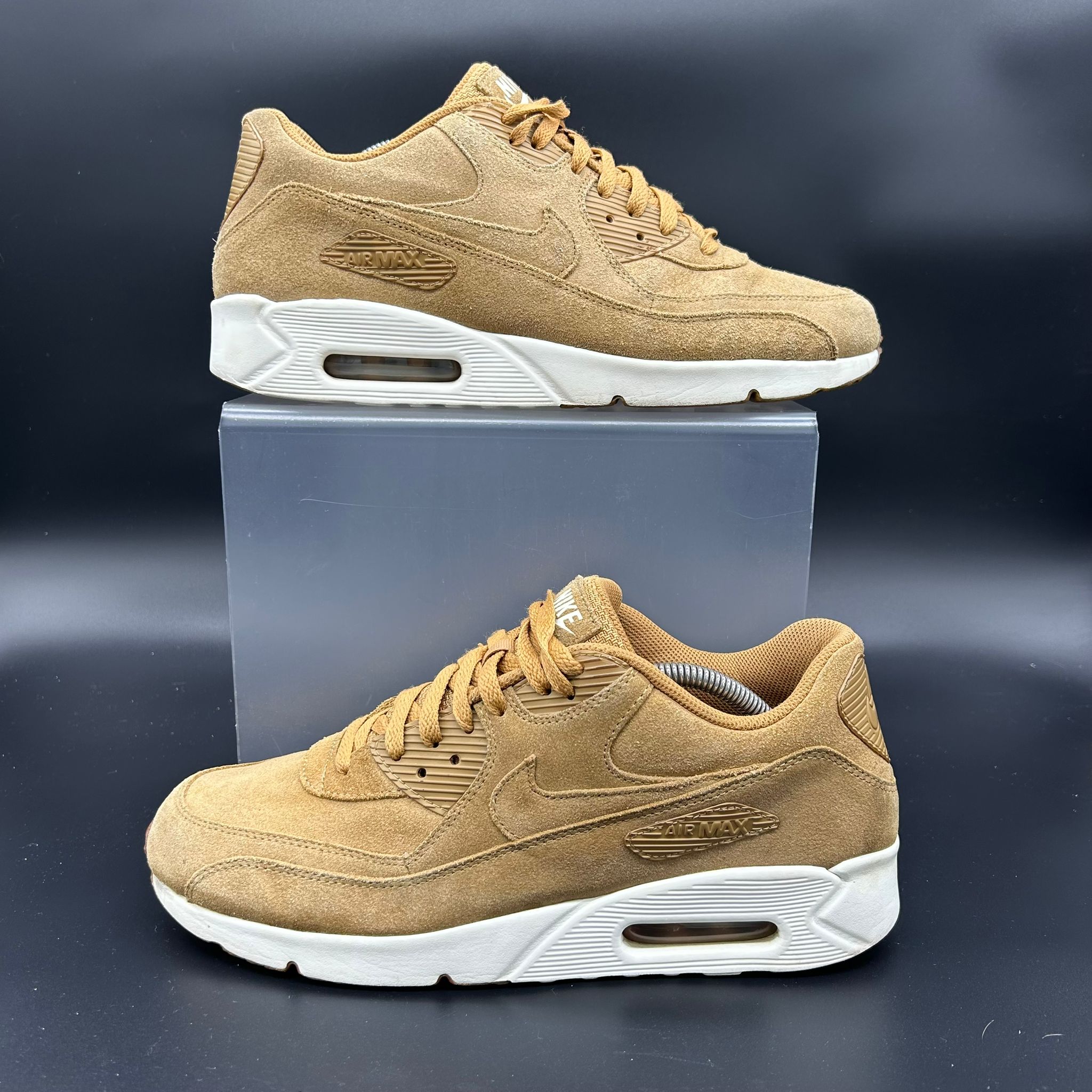 Nike Air Max 90 — Wheat/Tan Suede (Used)