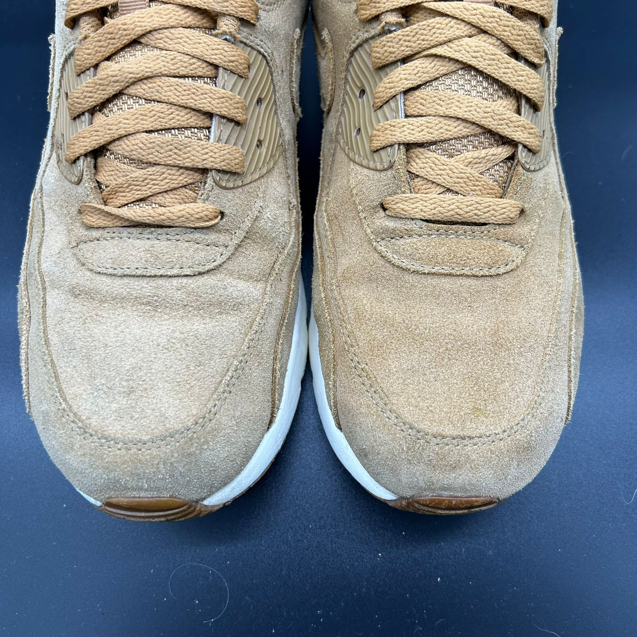 Nike Air Max 90 — Wheat/Tan Suede (Used)