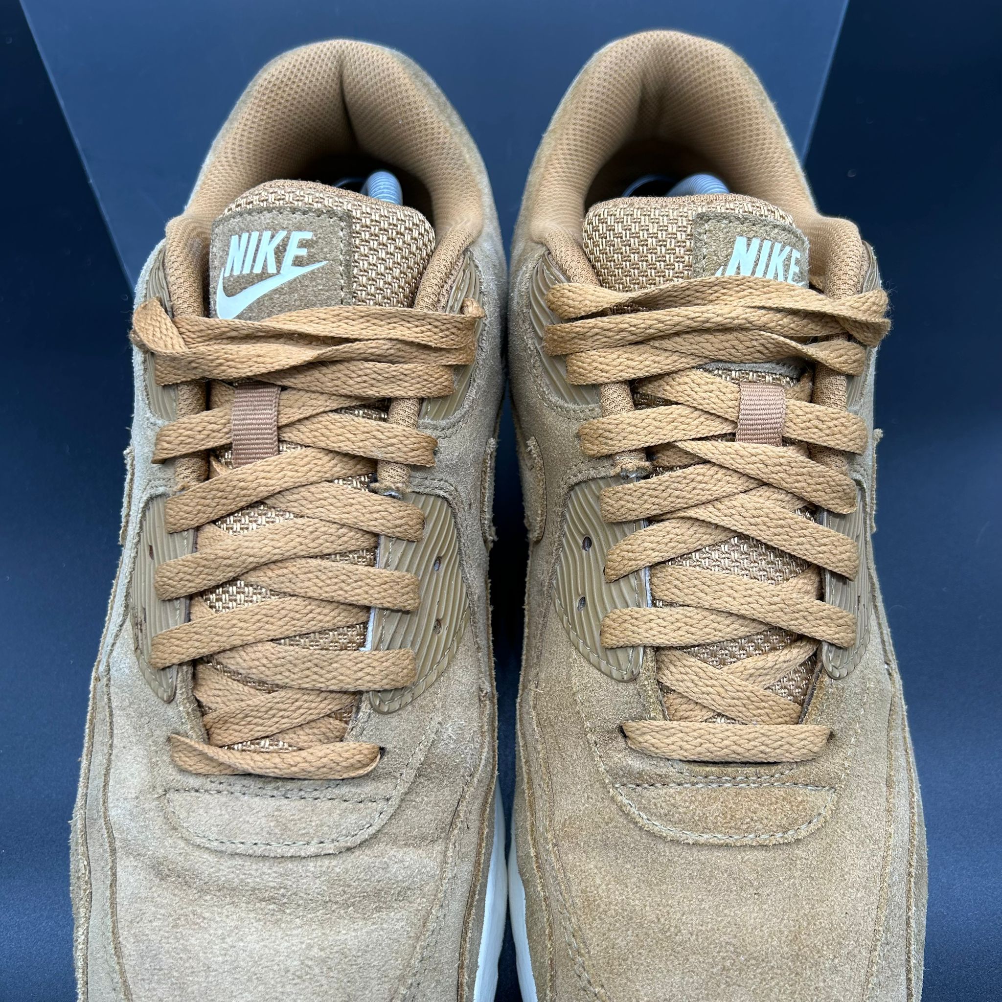 Nike Air Max 90 — Wheat/Tan Suede (Used)