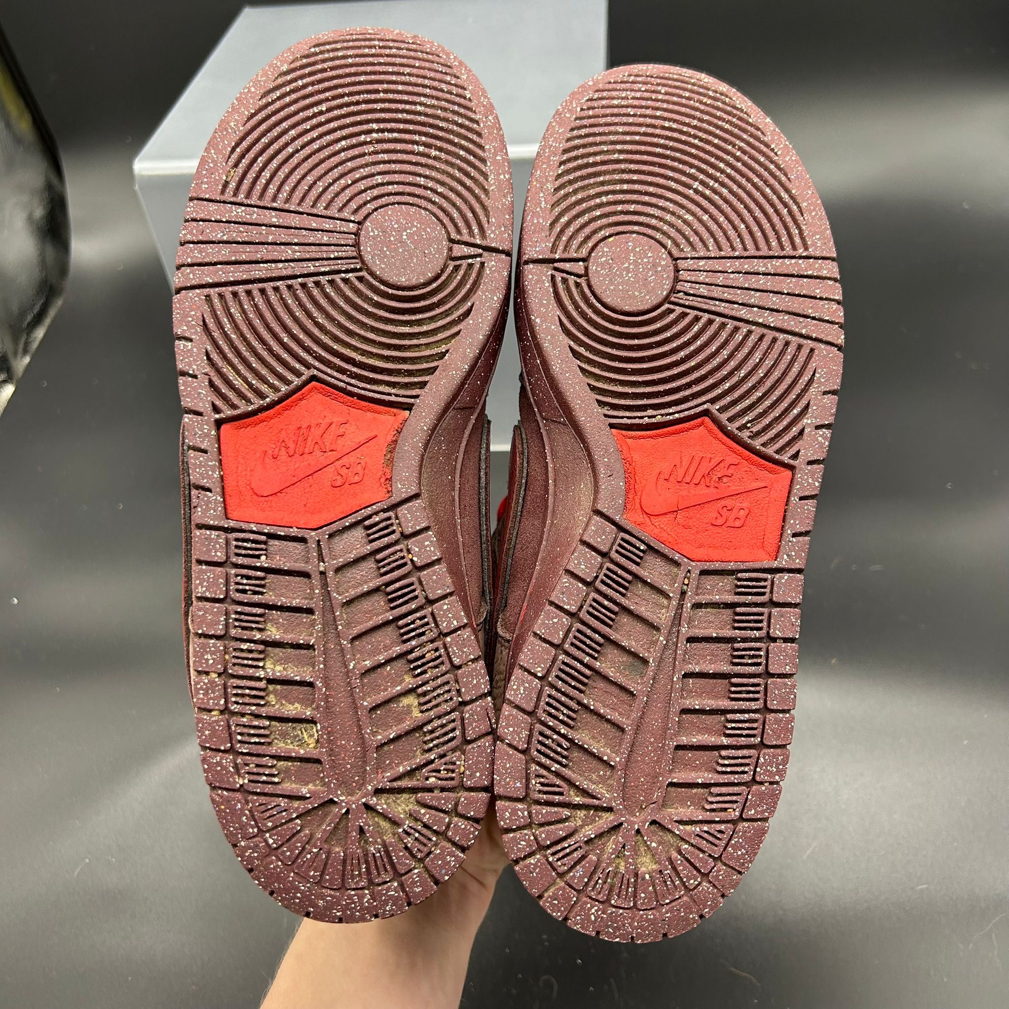 Nike SB Dunk Low Pro — Chocolate/Team Red (Used)
