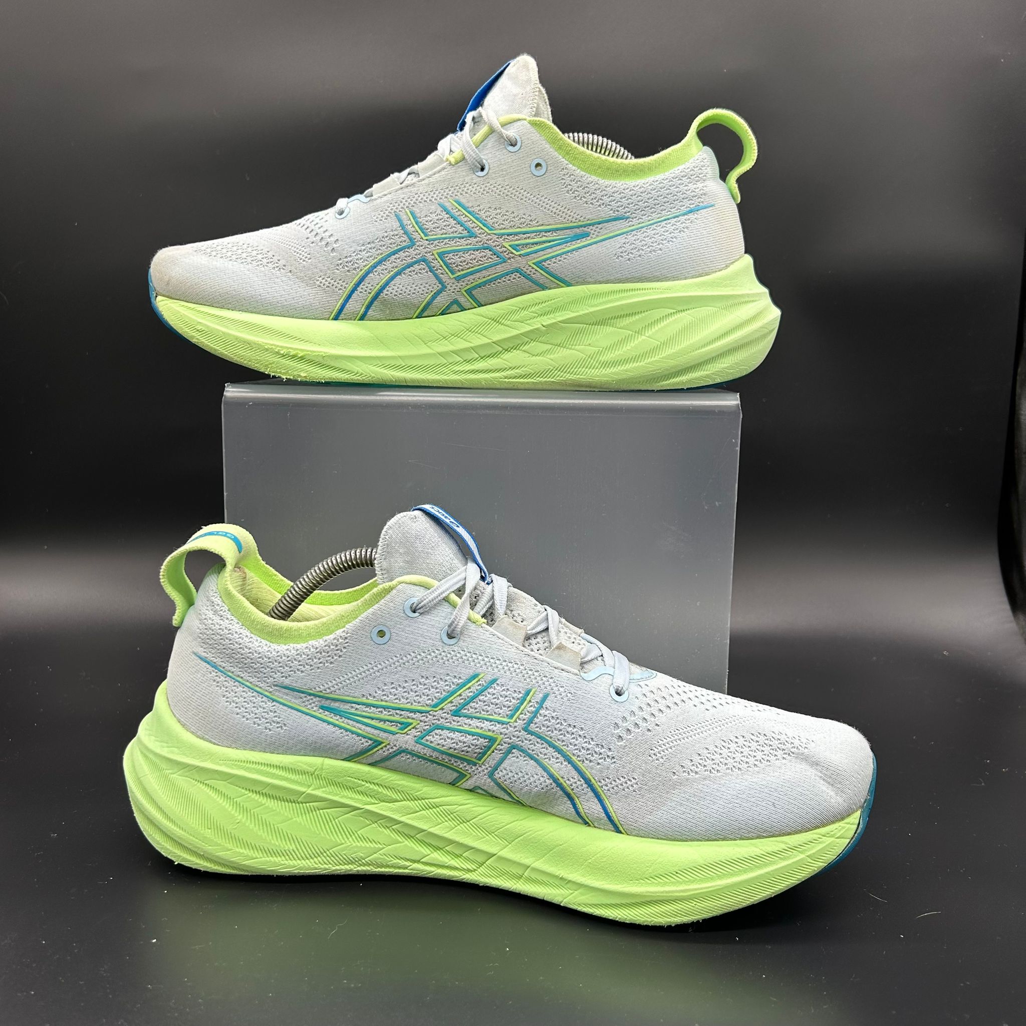 Asics Gel-Nimbus 26 — Pale Blue/Lime Zest (Used)