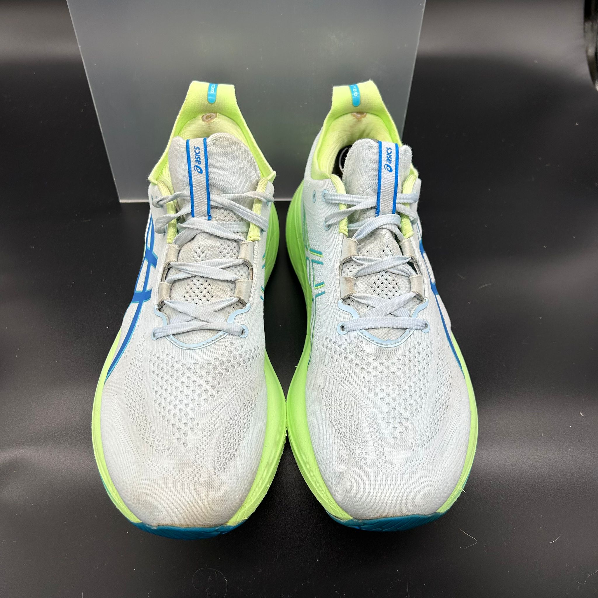 Asics Gel-Nimbus 26 — Pale Blue/Lime Zest (Used)
