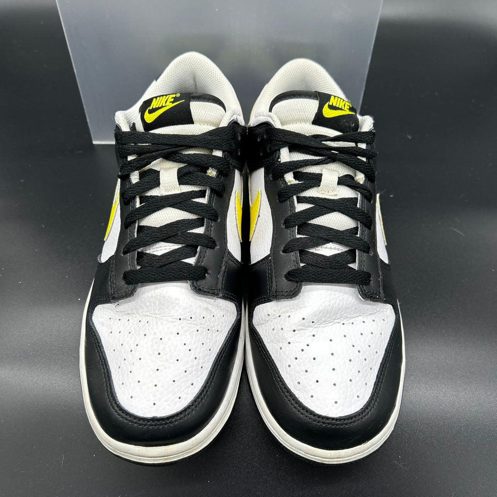 Nike Dunk Low — Black/White/Yellow Strike (Used)