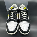 Nike Dunk Low — Black/White/Yellow Strike (Used)