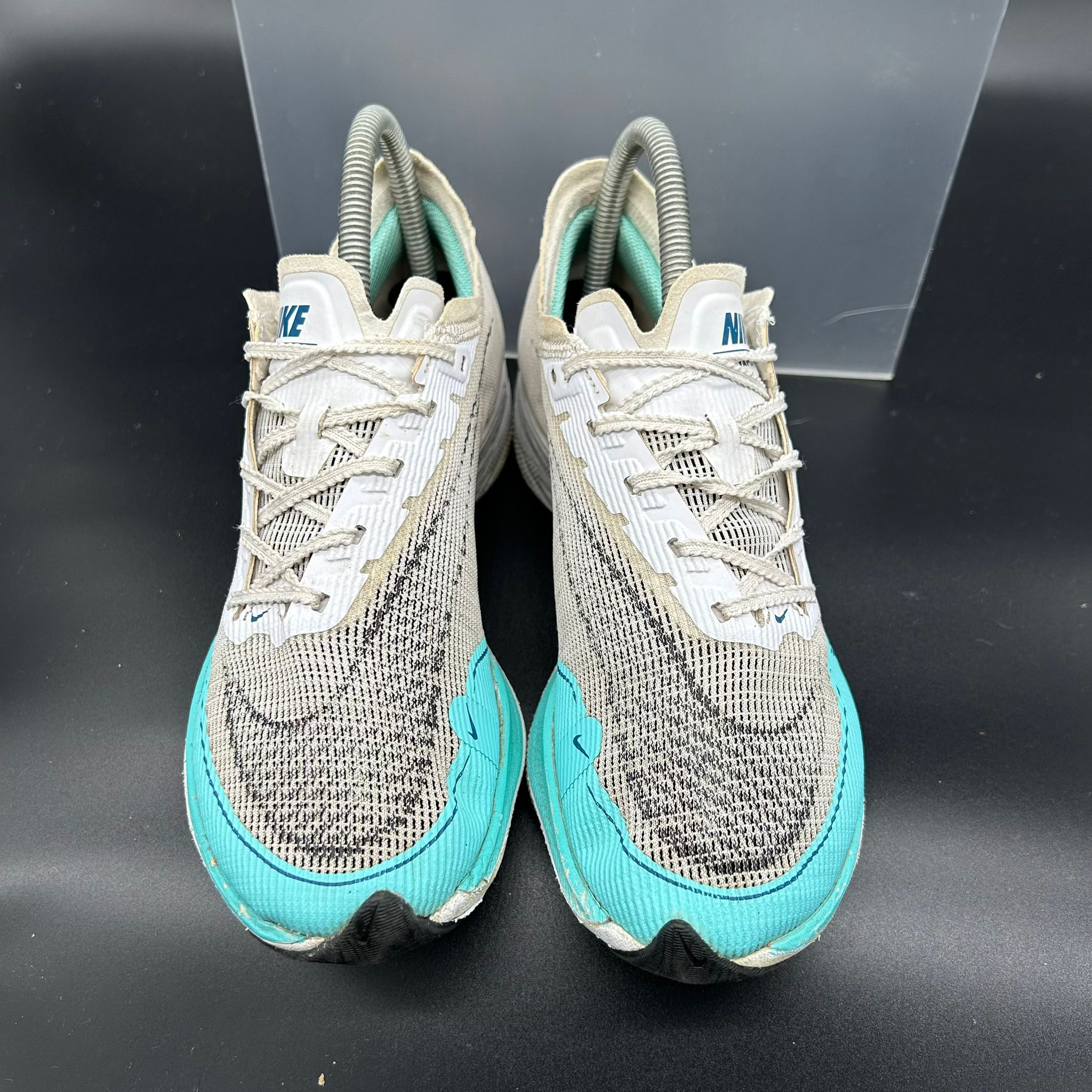 Nike ZoomX Vaporfly Next% 2 — White/Turquoise Blue (Used)