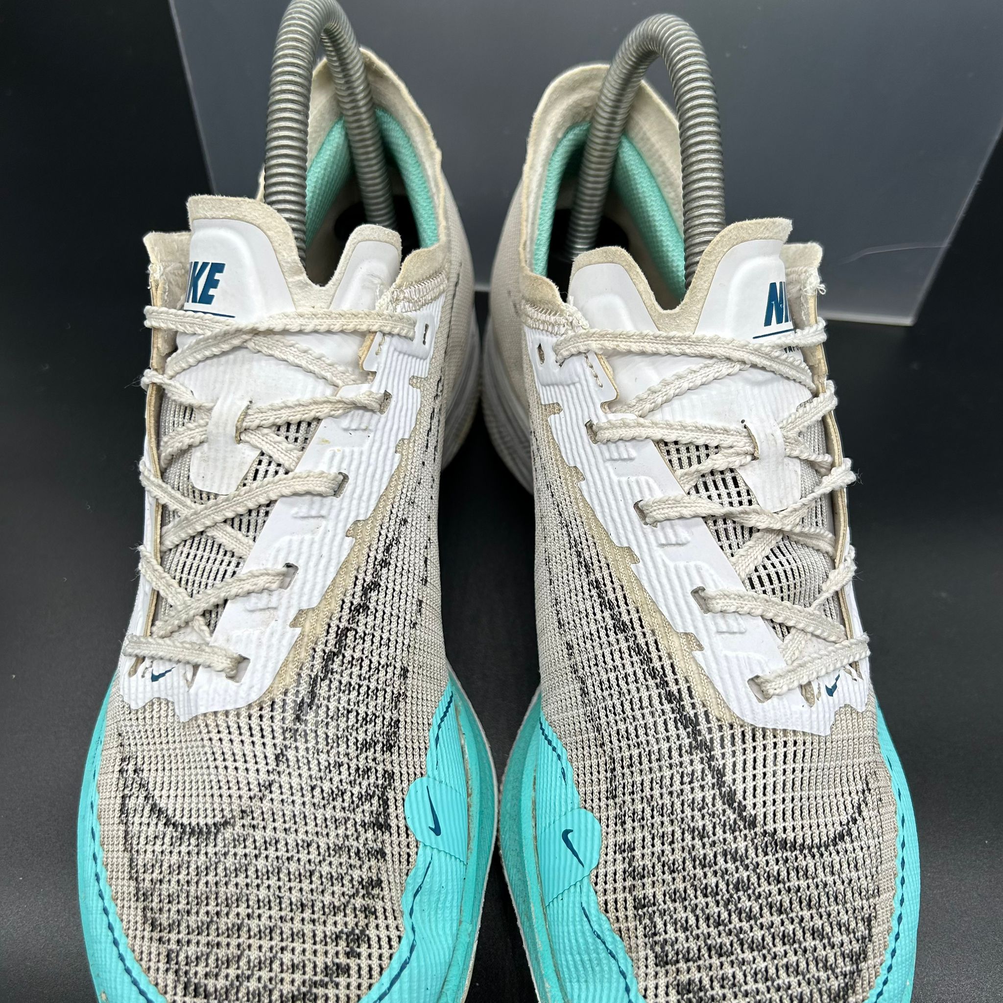 Nike ZoomX Vaporfly Next% 2 — White/Turquoise Blue (Used)