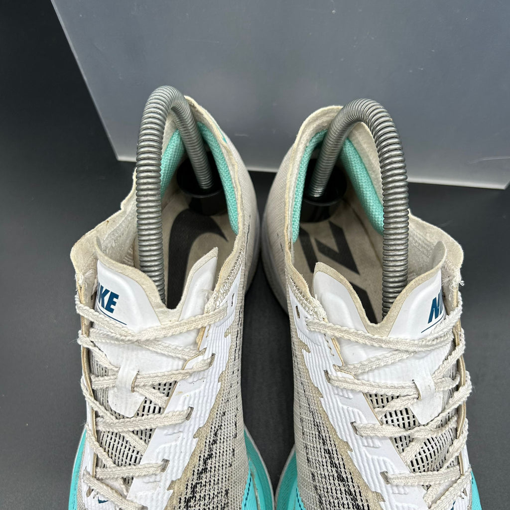 Nike ZoomX Vaporfly Next% 2 — White/Turquoise Blue (Used)