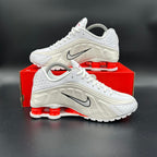 Nike Shox R4 — White/White-Phantom (Brand New)