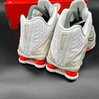 Nike Shox R4 — White/White-Phantom (Brand New)