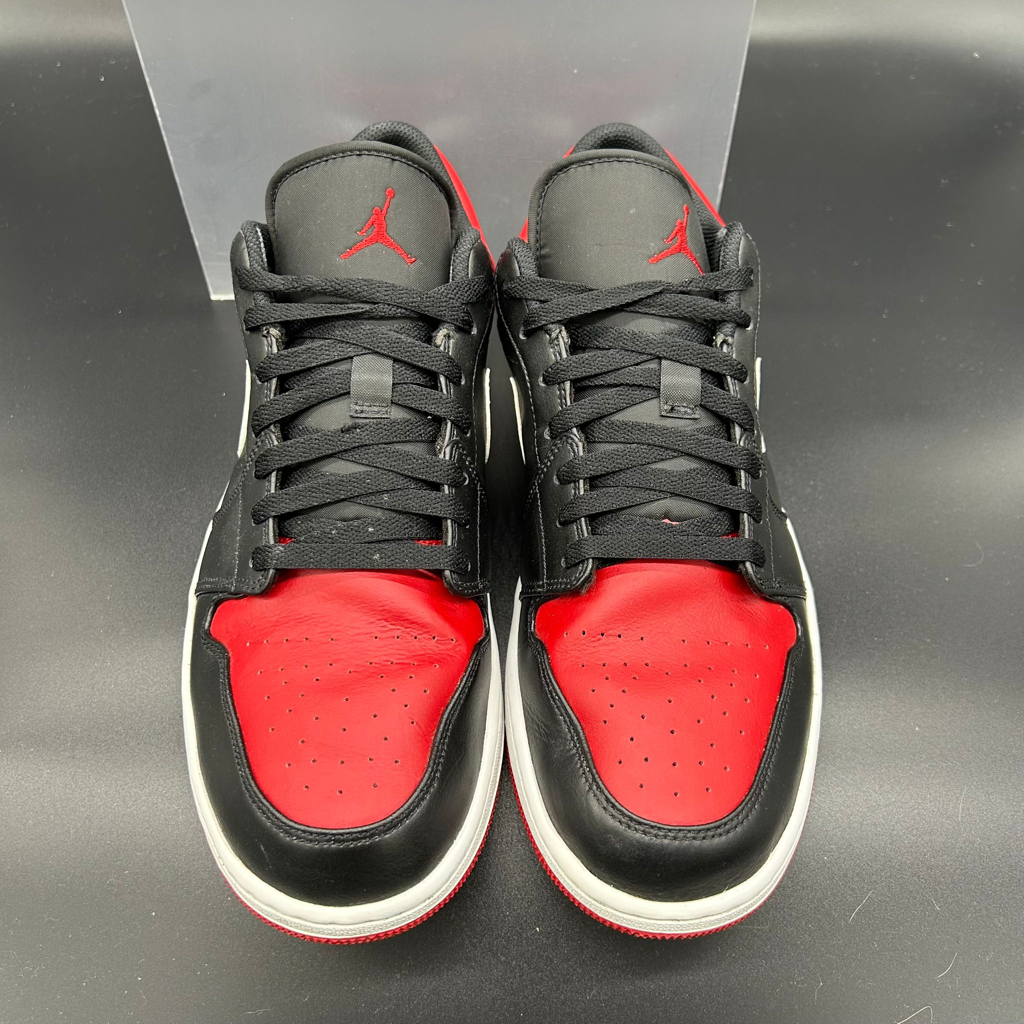 Air Jordan 1 Low ‘Bred’ — Black/Gym Red/White (Used)