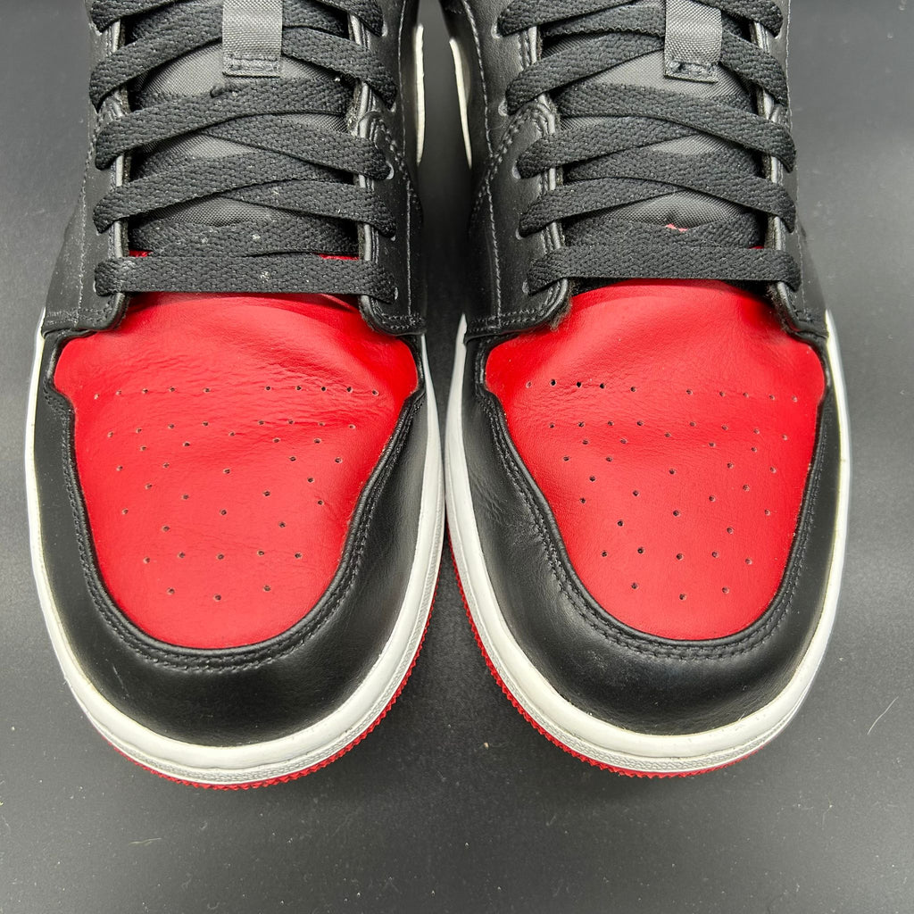 Air Jordan 1 Low ‘Bred’ — Black/Gym Red/White (Used)
