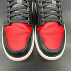 Air Jordan 1 Low ‘Bred’ — Black/Gym Red/White (Used)