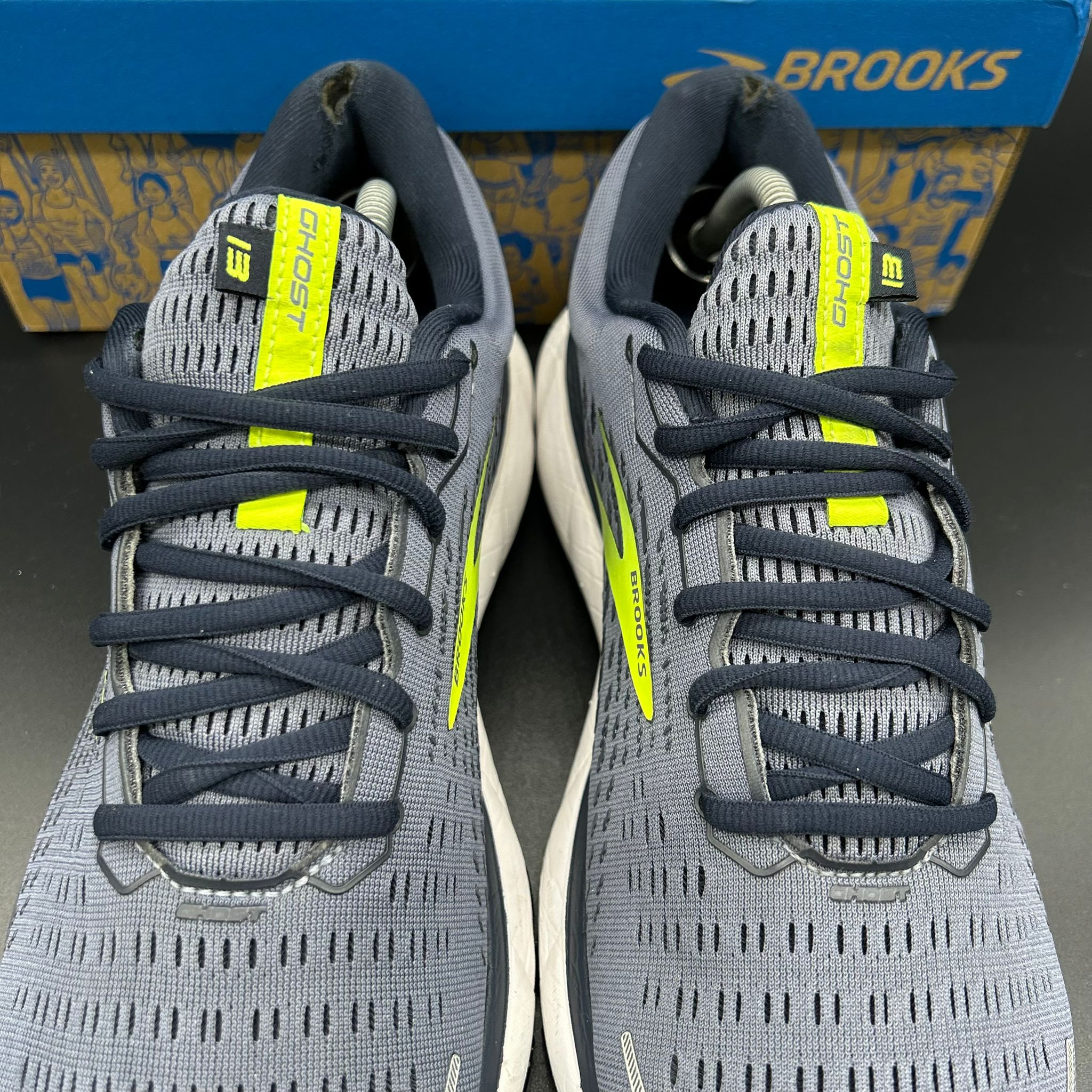 Brooks Ghost 13 — Peacoat/Grey/Nightlife (Used)