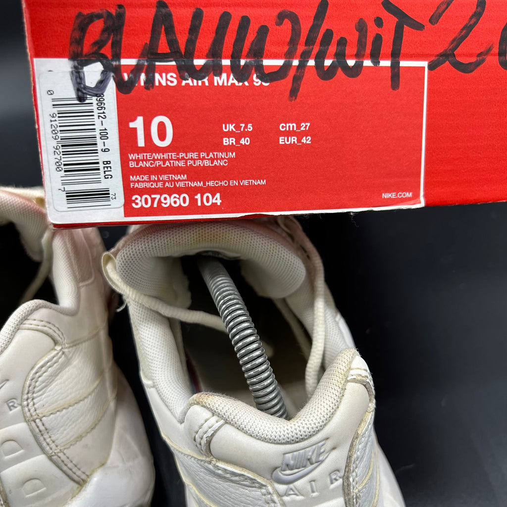 Nike Air Max 95 – White/Pure Platinum – EU 42 / US 10 (Used)