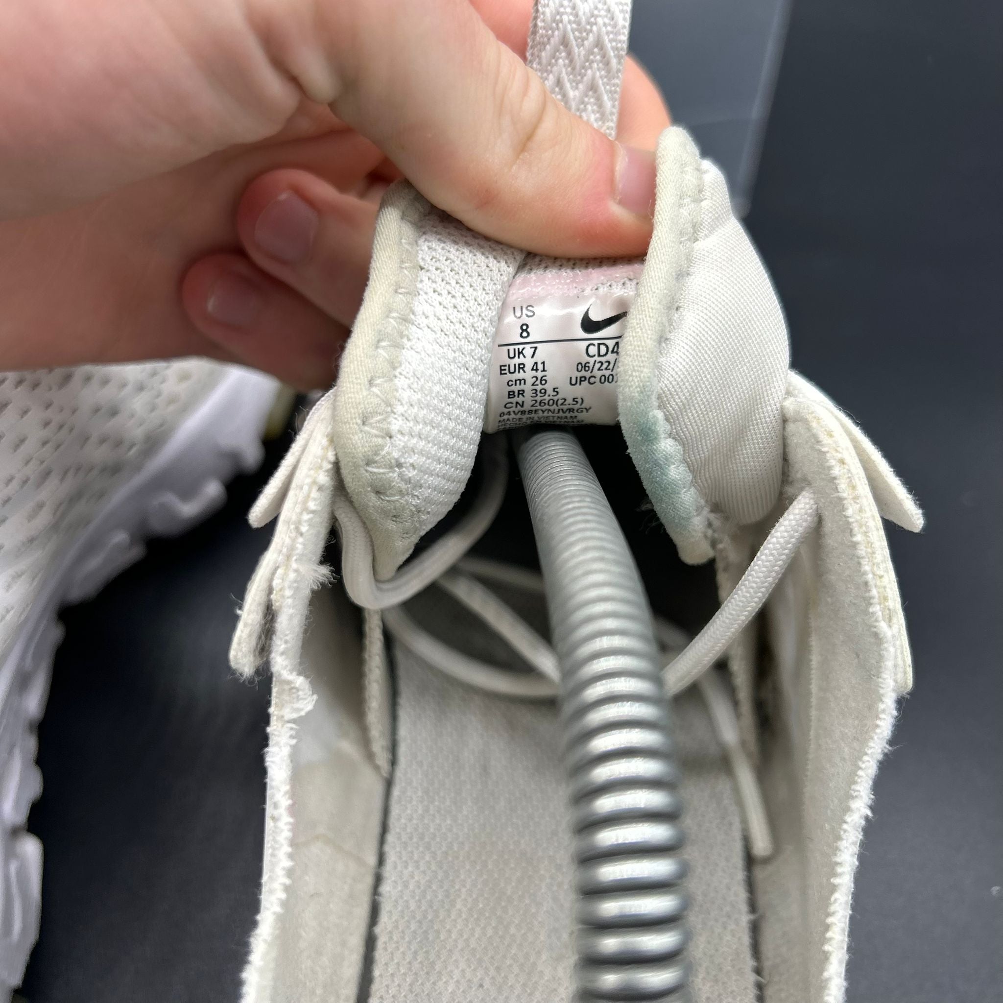 Nike React Vision – Triple White – EU 41 / US 8 (Used)