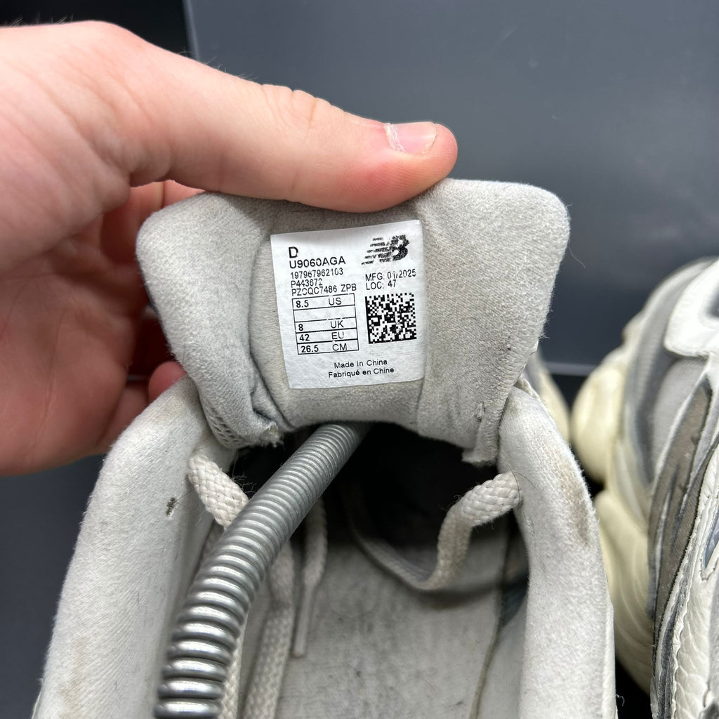 New Balance 9060 – Quartz Grey – EU 42 / US 8.5 (Used)