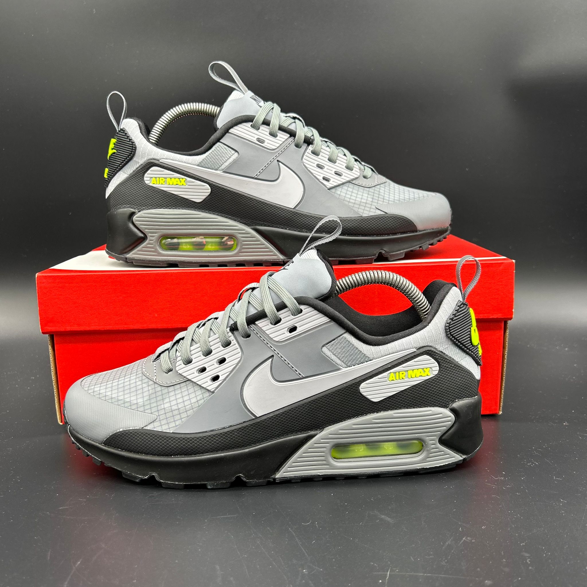 Nike Air Max 90 Drift – Cool Grey/Wolf Grey-Volt-Black – EU 41 / US 8 (Brand New with Box)