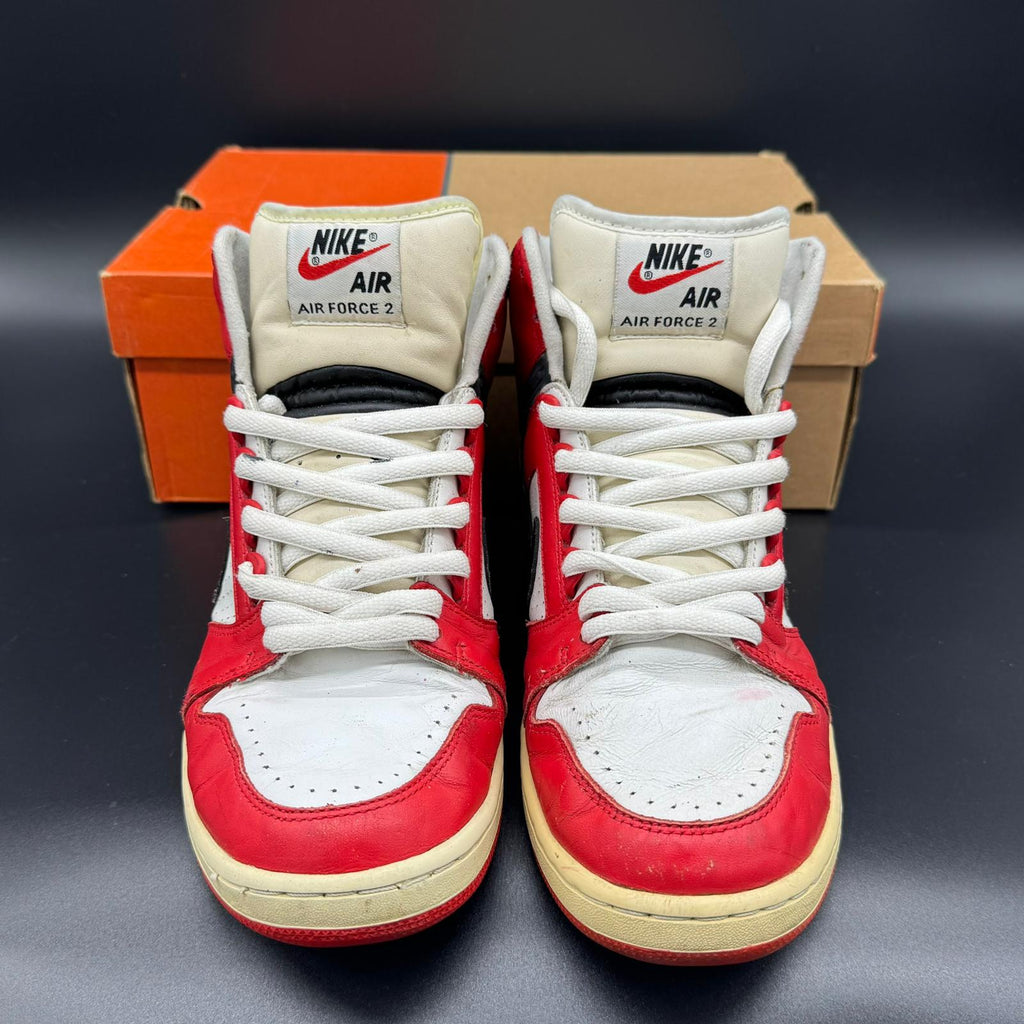 Nike Air Force II High (2003) – Sport Red/Black-White – EU 43