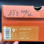 Nike Air Force II High (2003) – Sport Red/Black-White – EU 43