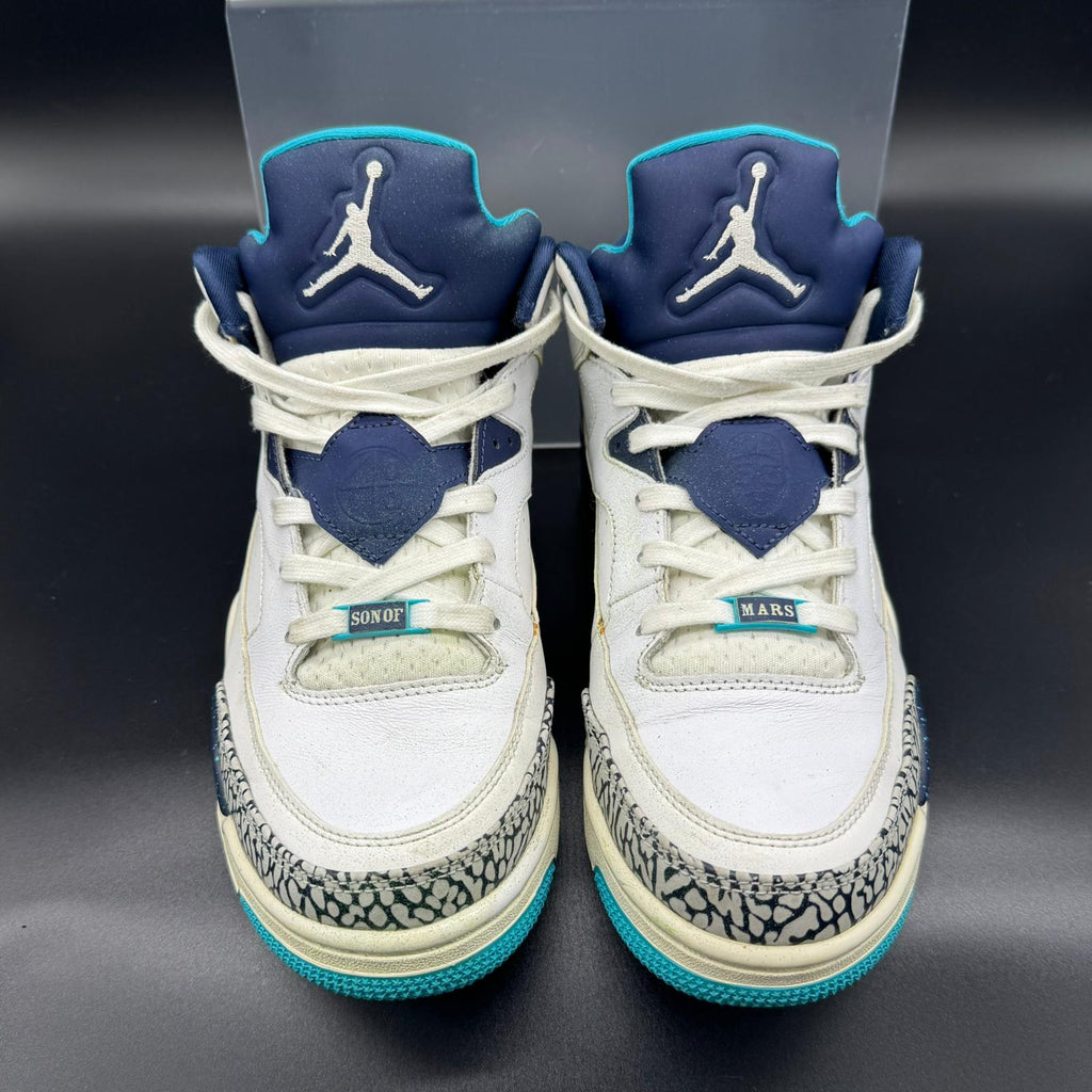 Jordan Son of Mars Low (2014) – White/Midnight Navy-Turquoise Blue – EU 43