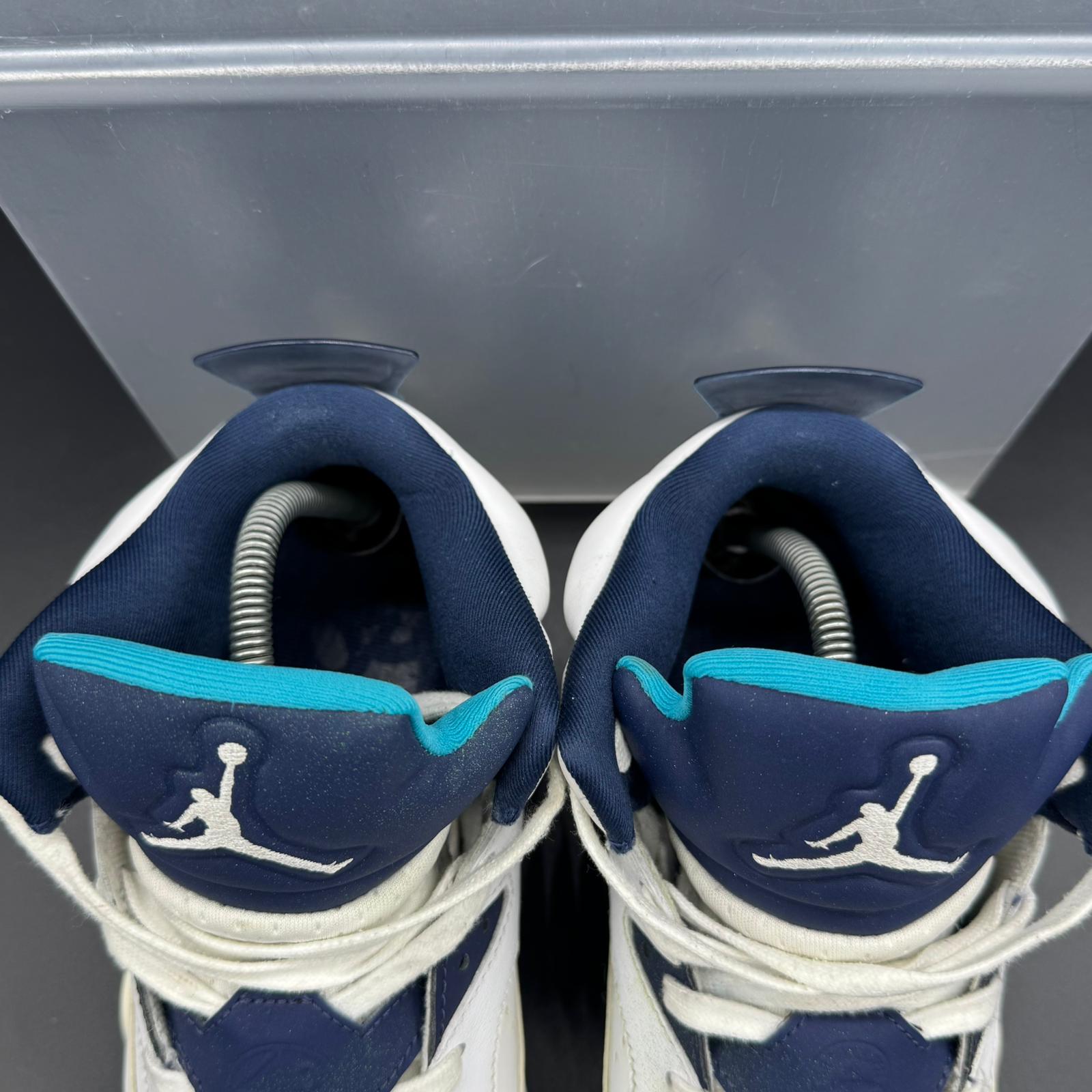 Jordan Son of Mars Low (2014) – White/Midnight Navy-Turquoise Blue – EU 43