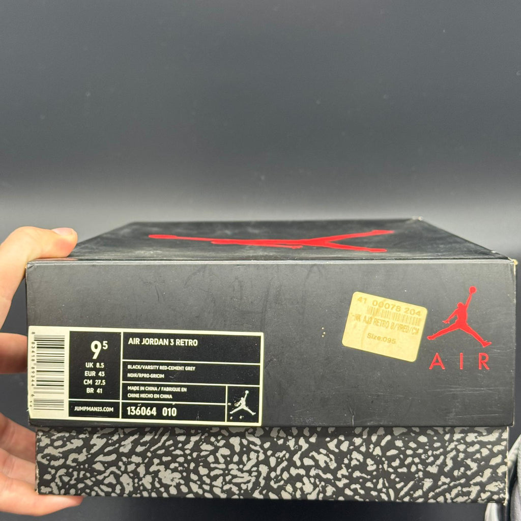 Air Jordan 3 Retro Black Cement (2011) – EU 43