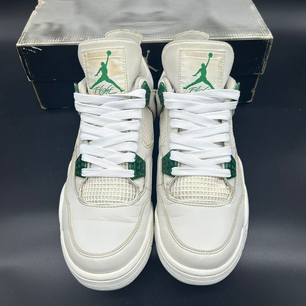 Air Jordan 4 Retro (2004) – EU 42 / US 8.5 | White/Chrome-Classic Green