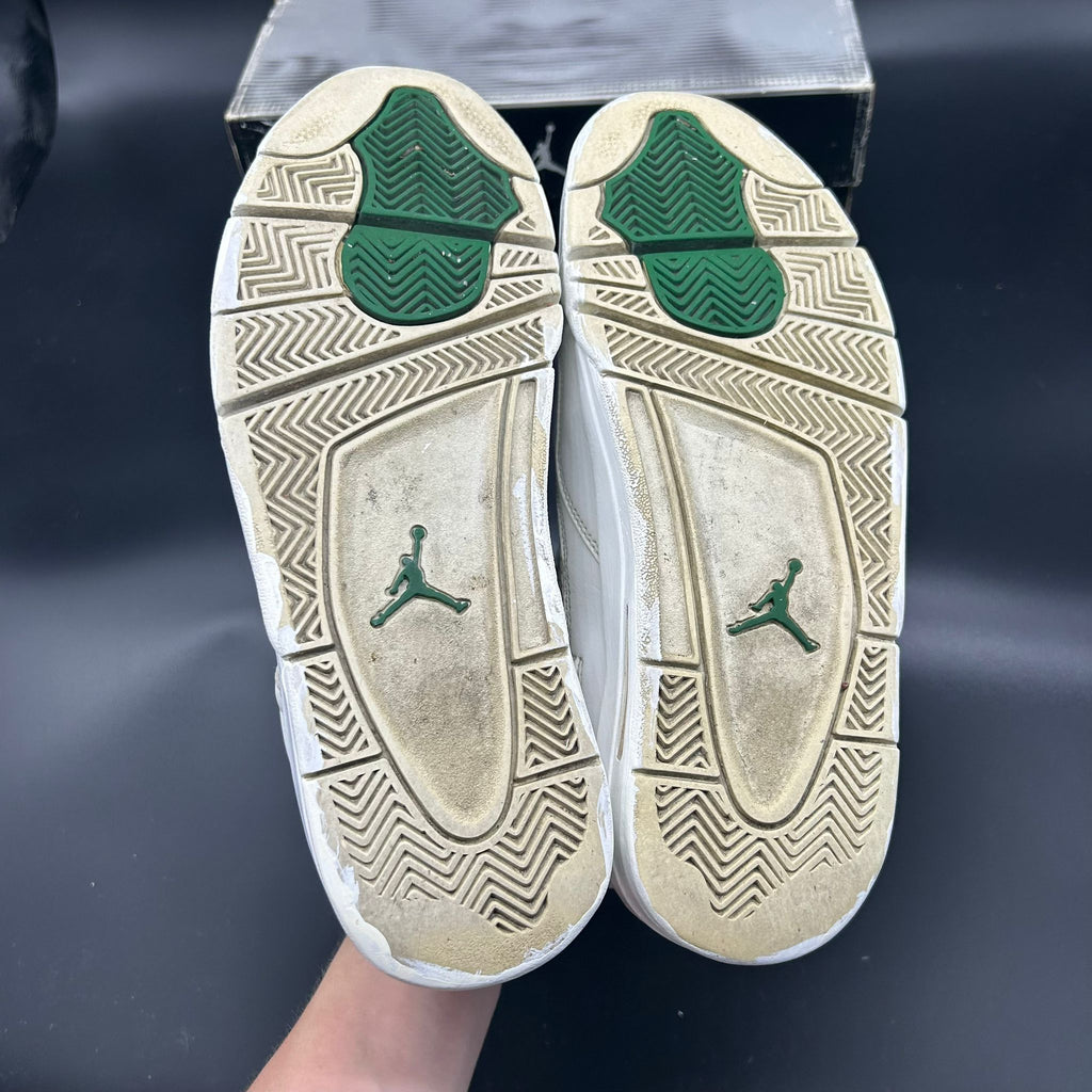 Air Jordan 4 Retro (2004) – EU 42 / US 8.5 | White/Chrome-Classic Green