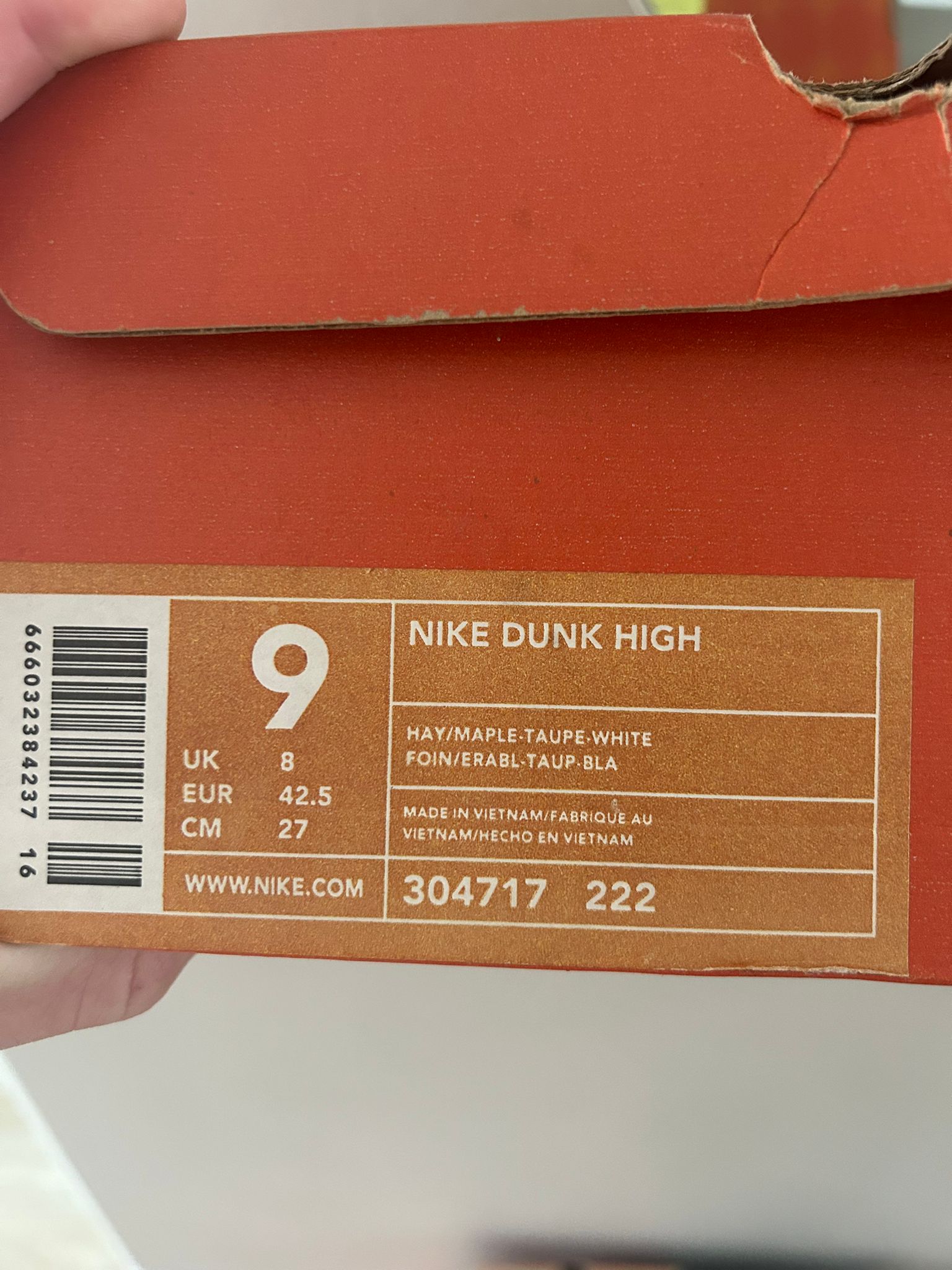 Nike Dunk High (2003) – EU 42.5 / US 9