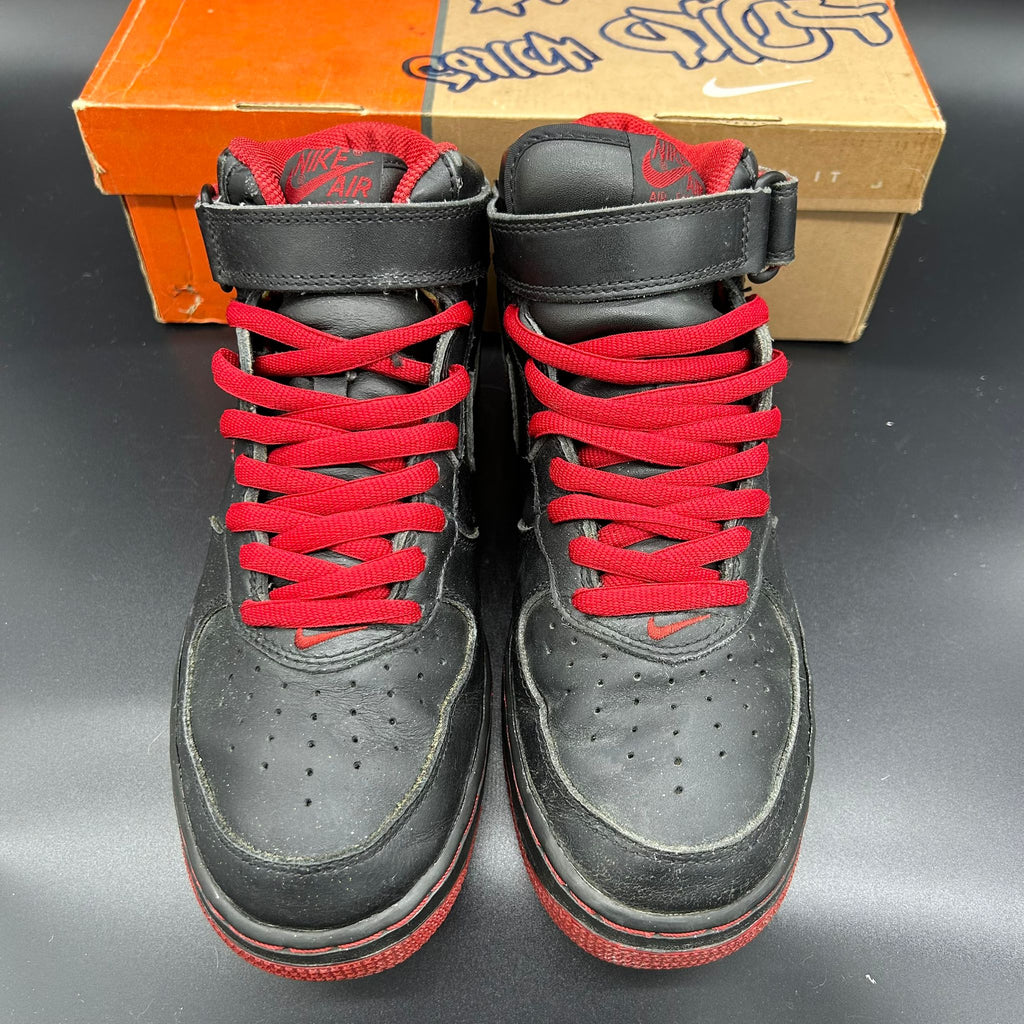Nike Air Force 1 Mid Black/Varsity Red (2002) – Used
